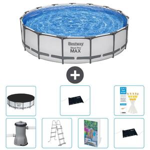 Piscina gonfiabile Bestway Steel Pro MAX, rotonda, 457x122 cm, composta da 6 parti, modello S562