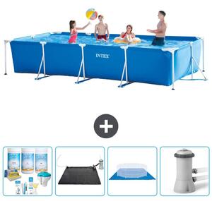 Piscina fuori terra rettangolare - 450x220x84 cm - 5 pezzi - Modello S20846