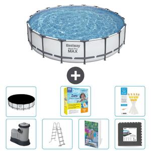 Bestway Steel Pro MAX, piscina in acciaio, forma rotonda - 549x122 cm - 6 pezzi, modello S607