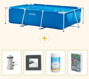 Piscina fuori terra rettangolare - 300x200x75 cm - 5 pezzi - Modello SCB125