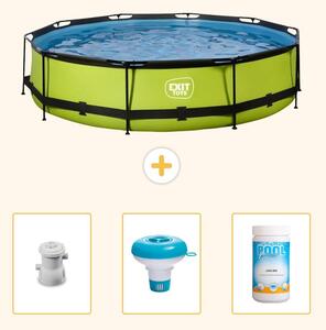 Piscina gonfiabile rettangolare - 360x76 cm - 4 pezzi - Modello SCB89