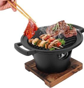Mini barbecue portatile per uso interno ed esterno