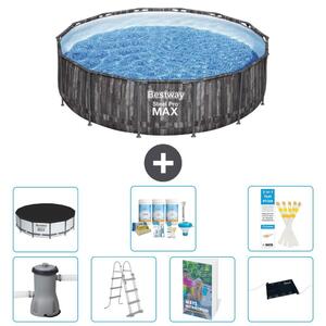Piscina gonfiabile Bestway Steel Pro MAX, rotonda, 427x107 cm, composta da 6 parti, modello S632