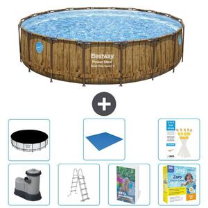 Bestway Power Steel, piscina rotonda - 549x122 cm - composta da 6 parti, modello S546