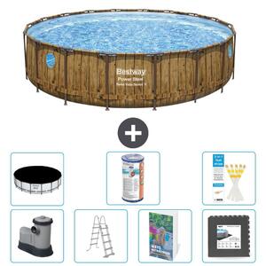 Bestway Power Steel, piscina rotonda - 549x122 cm - composta da 6 parti, modello S563