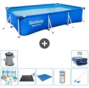 Bestway Steel Pro, piscina rettangolare - 300x201x66 cm - 8 pezzi - Modello S22251