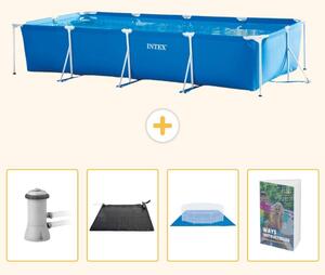 Piscina fuori terra rettangolare - 450x220x84 cm - 5 pezzi - Modello SCB126