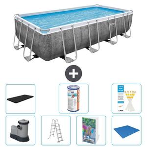 Bestway Power Steel, piscina rettangolare - 549x274x122 cm - 6 pezzi, modello S594