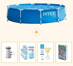 Piscina autoportante rettangolare - 366x76 cm - 5 pezzi - SCB123