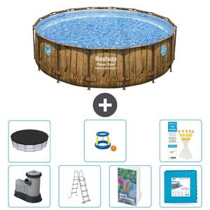 Bestway Power Steel, piscina rotonda - 488x122 cm - composta da 6 parti, modello S570