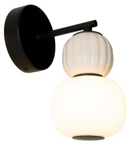 Applique LED scanalata MODERN nera 5W luce calda 406 lm vetro dim.: 25x11,5x18 cm IP20 Maxlight