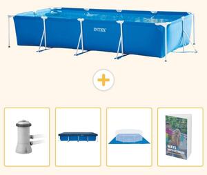 Piscina fuori terra rettangolare - 450x220x84 cm - 5 pezzi - Modello SCB117