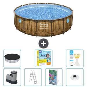 Bestway Power Steel, piscina rotonda - 488x122 cm - composta da 6 parti, modello S526