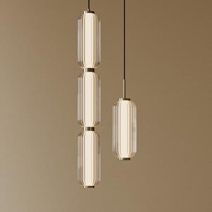 Lampada a sospensione Aromas del Campo, Elma, dimmerabile, Nero, Soggiorno, Vetro, Design