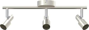 VidaXL Faretto da soffitto con faretti nichel 39 x 10,5 x 10,5 cm acciaio