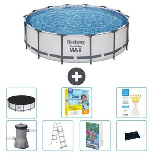 Piscina gonfiabile Bestway Steel Pro MAX, rotonda, 427x122 cm, composta da 6 parti, modello S582