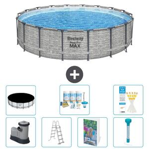 Bestway Steel Pro MAX, piscina in acciaio, forma rotonda - 549x122 cm - 6 pezzi, modello S574