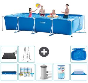 Piscina fuori terra rettangolare - 450x220x84 cm - composta da 9 elementi - modello S30295