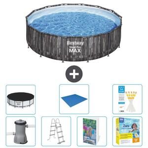 Piscina gonfiabile Bestway Steel Pro MAX, rotonda, 427x107 cm, composta da 6 parti, modello S546