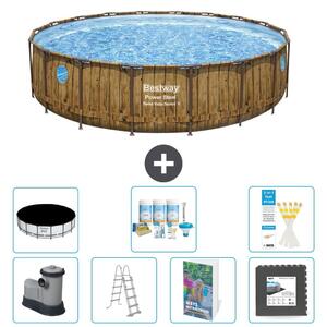 Bestway Power Steel, piscina rotonda - 549x122 cm - composta da 6 parti, modello S581
