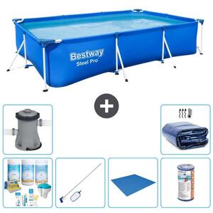 Bestway Steel Pro, piscina rettangolare - 300x201x66 cm - 7 pezzi - Modello S21555
