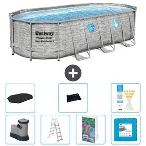 Bestway Power Steel, piscina ovale - 549x274x122 cm - composta da 6 parti, modello S621