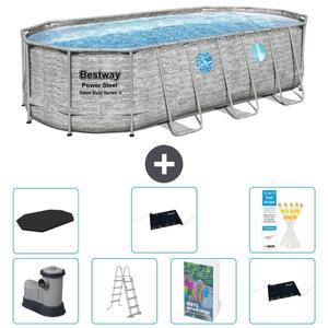 Bestway Power Steel, piscina ovale - 549x274x122 cm - composta da 6 parti, modello S562