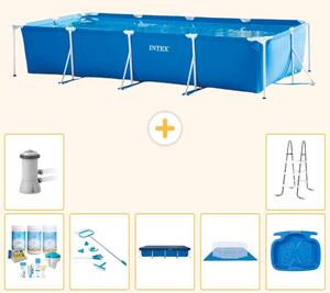 Piscina fuori terra rettangolare - 450x220x84 cm - 8 pezzi - Modello S20070