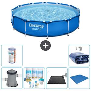 Bestway Steel Pro, piscina in acciaio, forma rotonda - 366x76 cm - 7 pezzi, modello S21602