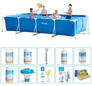 Piscina fuori terra rettangolare - 450x220x84 cm - 11 pezzi - Modello S43205