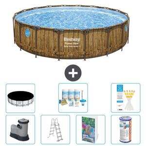 Bestway Power Steel, piscina rotonda - 549x122 cm - composta da 6 parti, modello S556