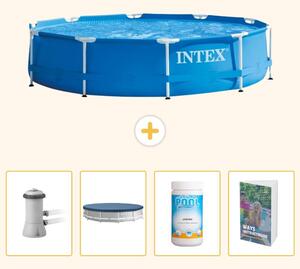Piscina autoportante rettangolare - 366x76 cm - 5 pezzi - SCB116