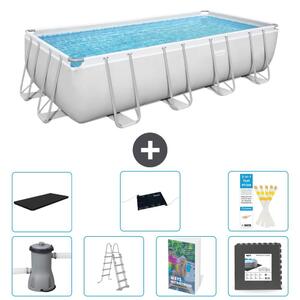 Bestway Power Steel, piscina rettangolare - 488x244x122 cm - composta da 6 parti, modello S543