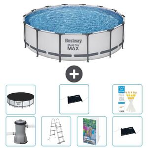 Piscina gonfiabile Bestway Steel Pro MAX, rotonda, 427x122 cm, composta da 6 parti, modello S562