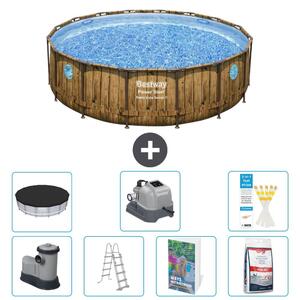 Bestway Power Steel, piscina rotonda - 488x122 cm - composta da 6 parti, modello S649