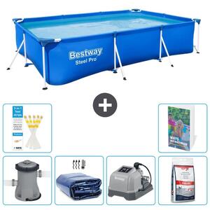 Bestway Steel Pro, piscina rettangolare - 300x201x66 cm - 5 pezzi, modello S329