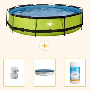 Piscina gonfiabile rettangolare - 360x76 cm - 4 pezzi - SCB87