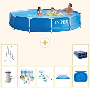 Piscina autoportante rettangolare - 366x76 cm - 8 pezzi - Modello S20486