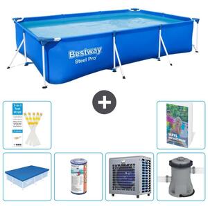 Bestway Steel Pro, piscina rettangolare - 300x201x66 cm - composta da 5 parti, modello S29