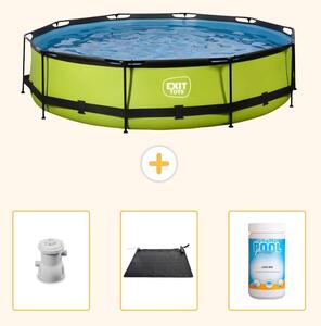 Piscina gonfiabile rettangolare - 360x76 cm - 4 pezzi - Modello SCB92