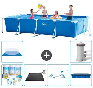Piscina fuori terra rettangolare - 450x220x84 cm - 7 pezzi - Modello S21129
