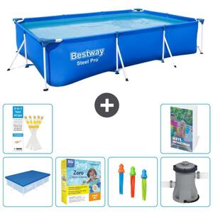 Bestway Steel Pro, piscina rettangolare - 300x201x66 cm - 5 pezzi, modello S57
