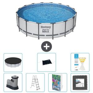 Piscina gonfiabile Bestway Steel Pro MAX, rotonda, 488x122 cm, composta da 6 parti, modello S543