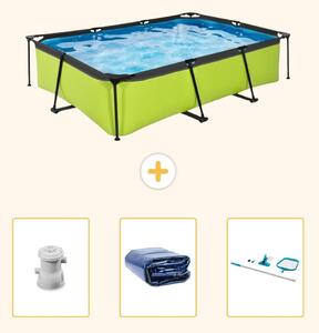 Piscina fuori terra rettangolare - 300x200x65 cm - 4 pezzi - SCB78