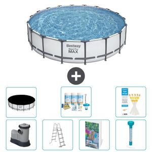 Bestway Steel Pro MAX, piscina in acciaio, forma rotonda - 549x122 cm - 6 pezzi, modello S574