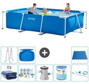 Piscina fuori terra rettangolare - 300x200x75 cm - composta da 9 elementi - modello S40183