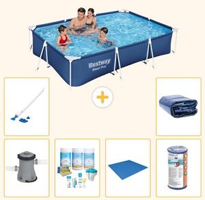 Bestway Steel Pro, piscina rettangolare - 300x201x66 cm - 7 pezzi - Modello S21572