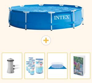 Piscina autoportante rettangolare - 366x76 cm - 5 pezzi - SCB119