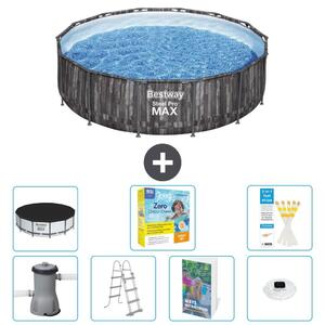 Piscina gonfiabile Bestway Steel Pro MAX, rotonda, 427x107 cm, composta da 6 parti, modello S526