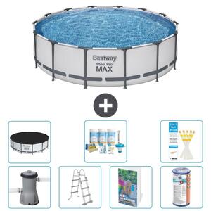 Piscina gonfiabile Bestway Steel Pro MAX, rotonda, 427x122 cm, composta da 6 parti, modello S556